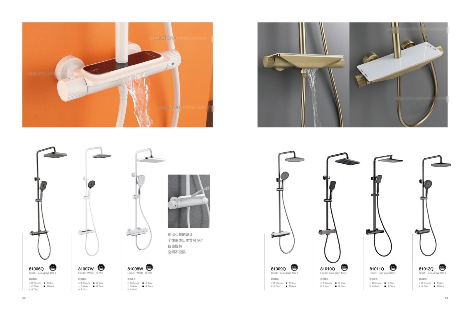 Douches — nouvelles collections