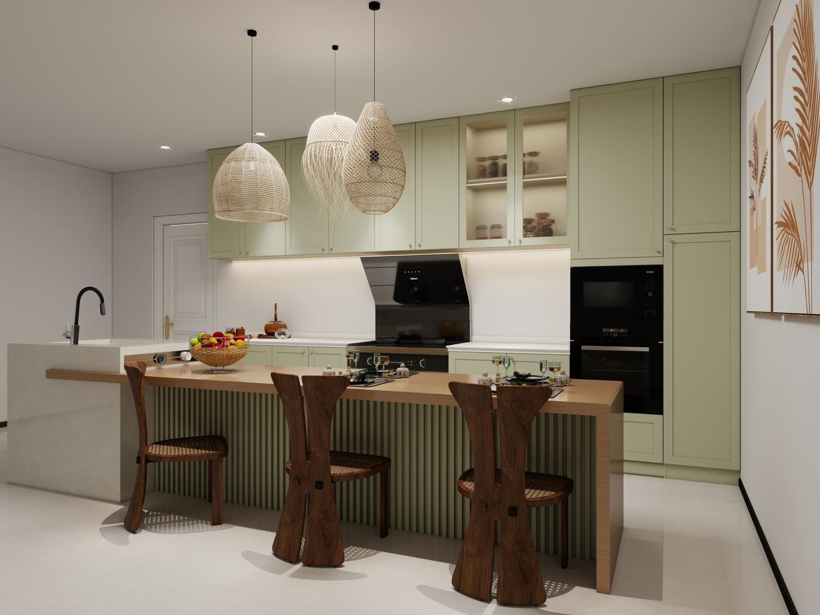 Cuisine ouverte familiale